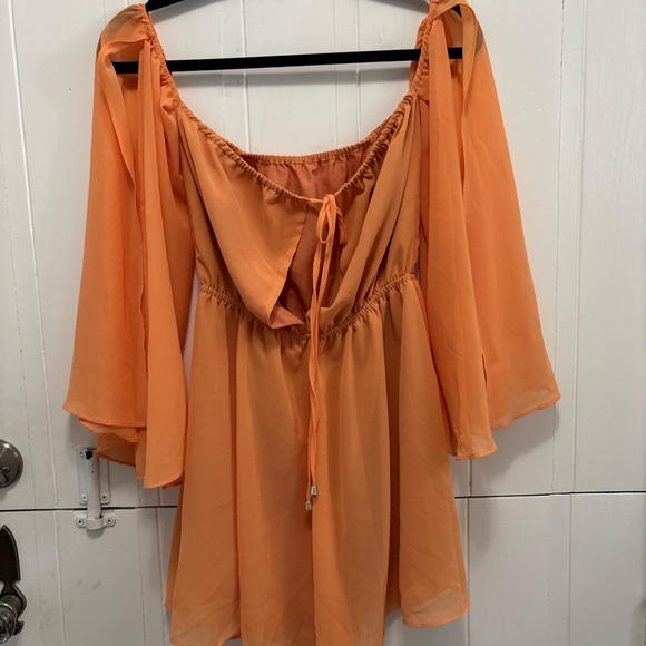 Shein Elegant Orange Women's Romper - Picture 2 of 2